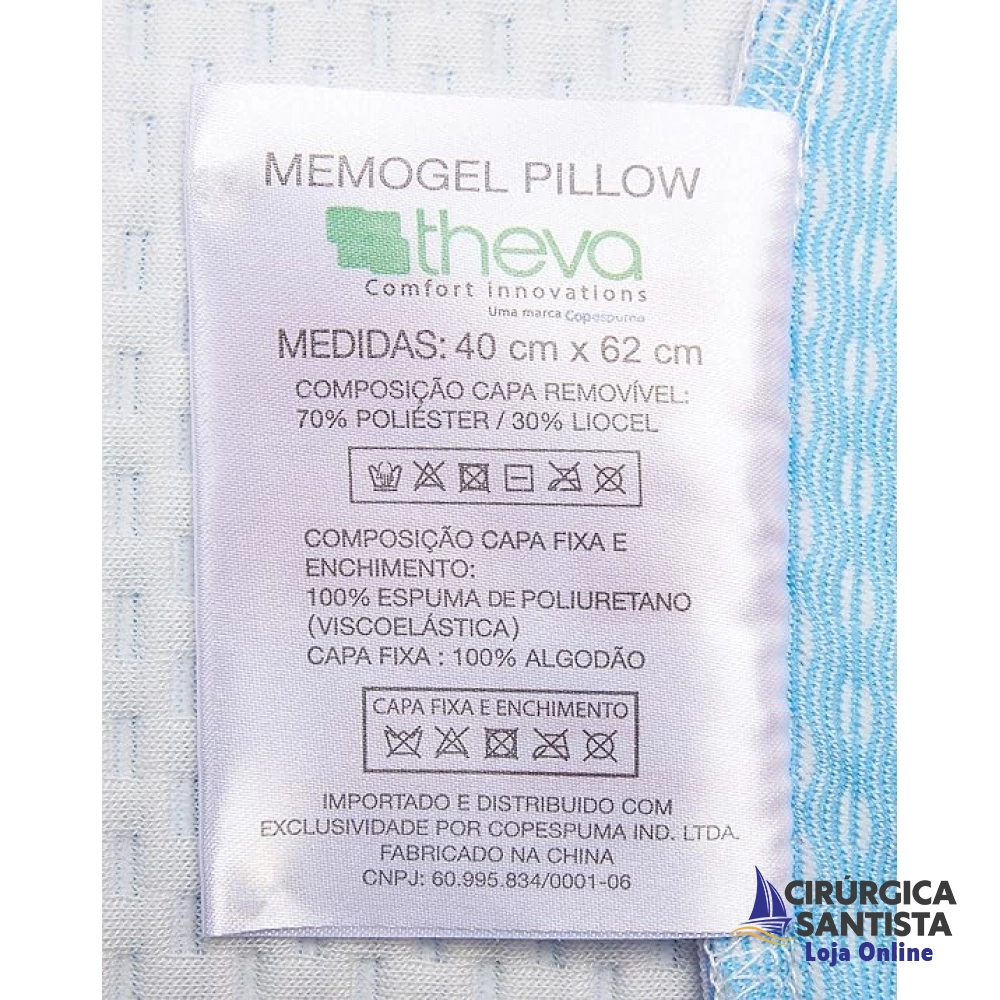 Travesseiro Memogel Pillow Viscoelástico 50x70 cm - Copespuma