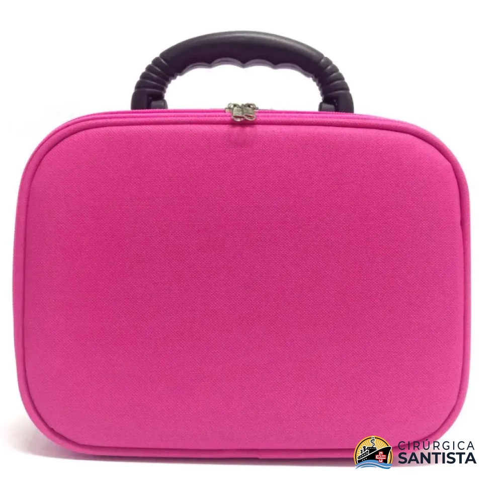 Maleta Médica Profissional em Nylon Rosa Pink - Pinton