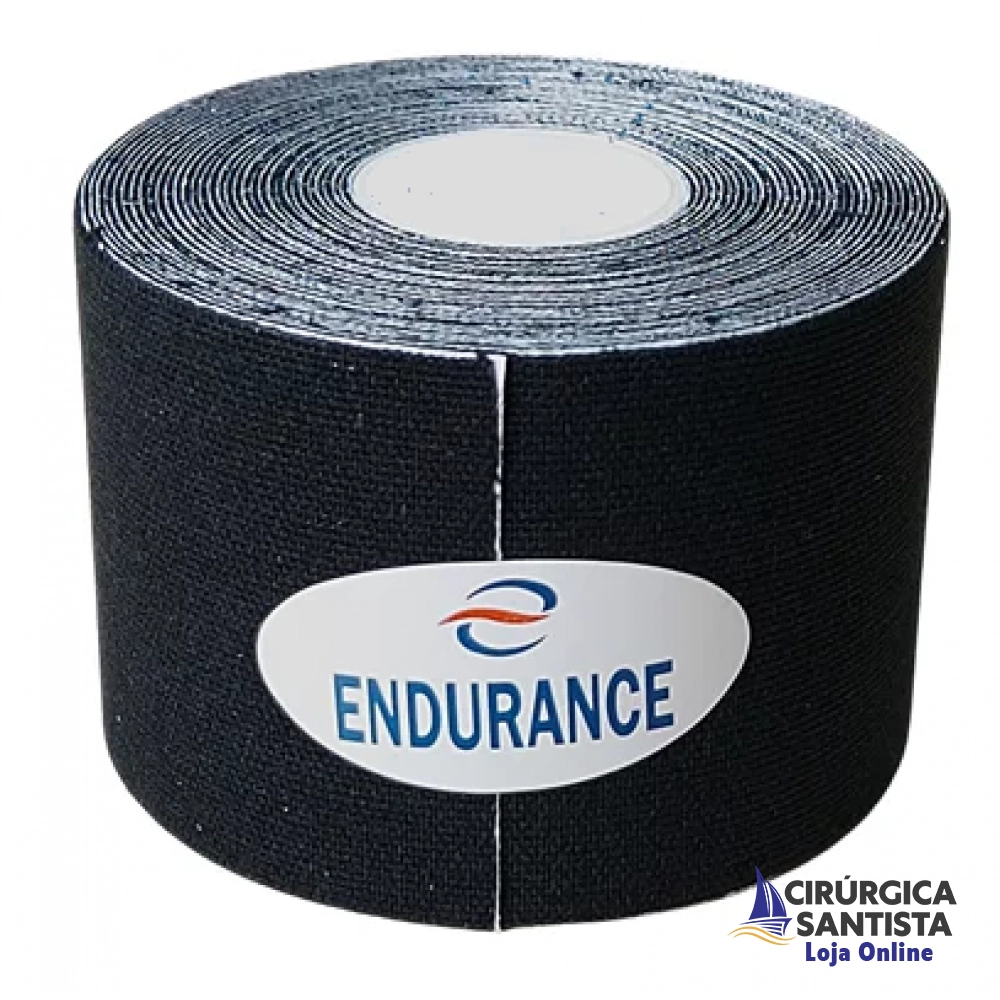 Kinesio Tape Sportstape Endurance - Rolo 5cm x 5m (preto)