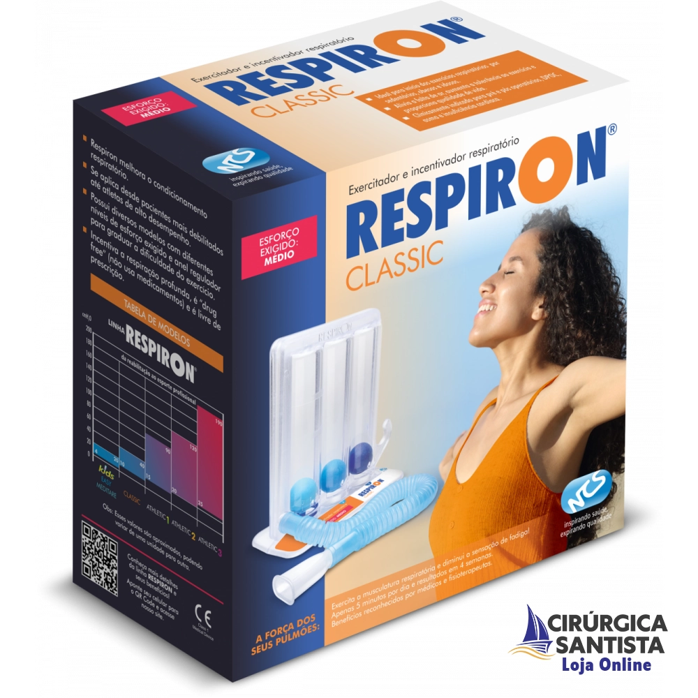 Exercitador e Incentivador Respiratório Respiron Classic