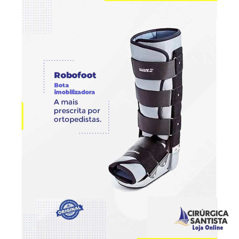 Bota Imobilizadora Robofoot Salvapé Longa - Tamanho P