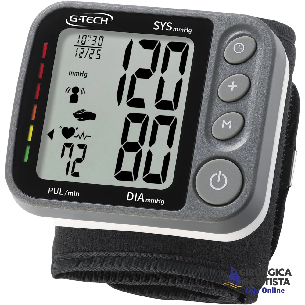 Aparelho de Pressão Digital de Pulso G-Tech GP450sp com Tecnologia 3D Sensor