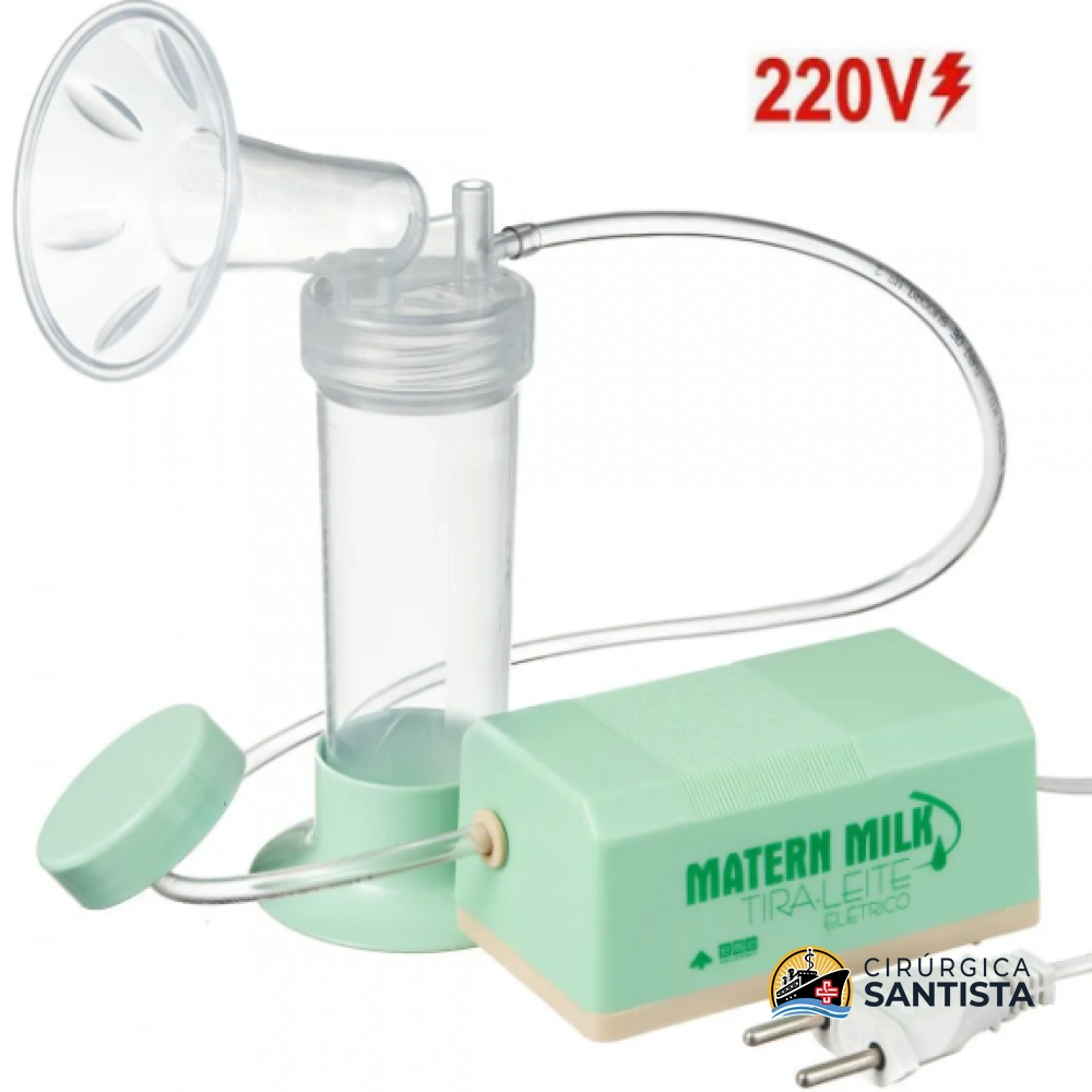 Bomba tira leite elétrico 220v - Verde - Matern Milk