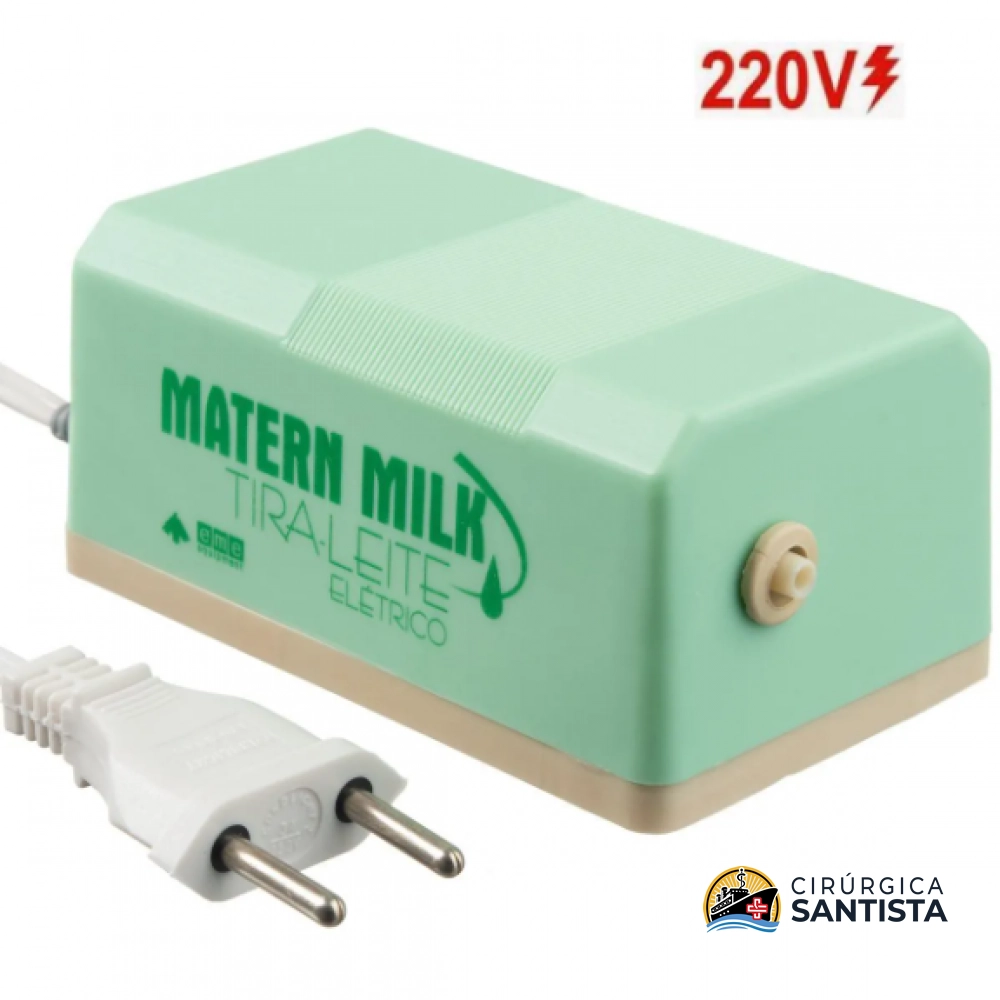 Bomba tira leite elétrico 220v - Verde - Matern Milk